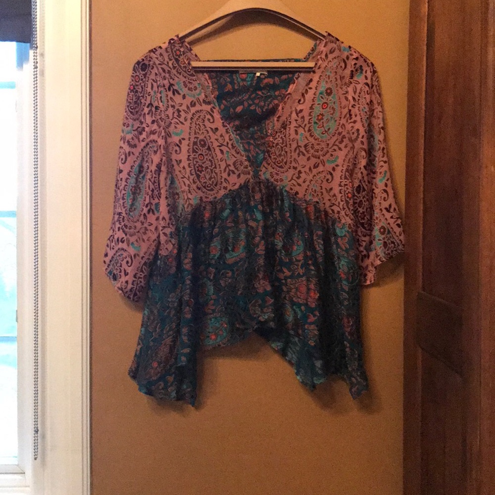 Cute hippie Anthropologie Top